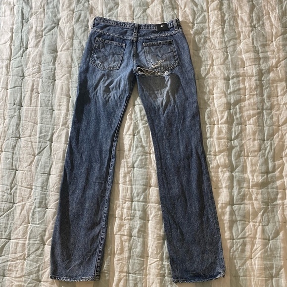 Y2K VERSACE Couture button fly Jeans.Made in Italy - Picture 1 of 13